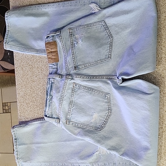 90's Boyfriend High Waist Button Fly Deconstructed Size 0 - Picture 9 of 12